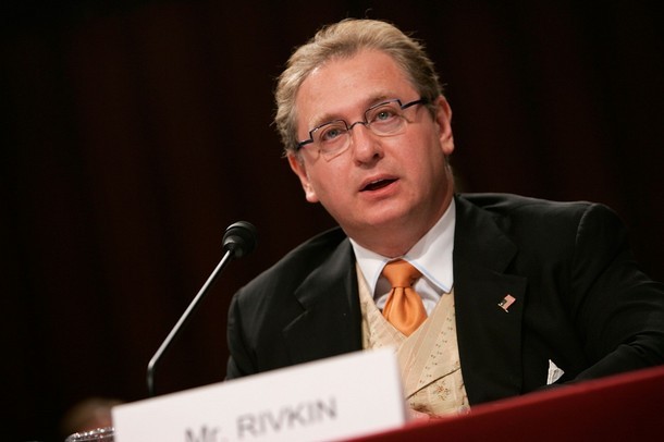 WASHINGTON - APRIL 26:  David Rivkin, partner in the law firm of Baker Hostetler testifies during a hearing before the Senate Armed Services Committee April 26, 2007 on Capitol Hill in Washington, DC. The committee was hearing testimony on legal issues related to individuals detained by the U.S. as unlawful enemy combatants.  (Photo by Alex Wong/Getty Images) *** Local Caption *** David Rivkin