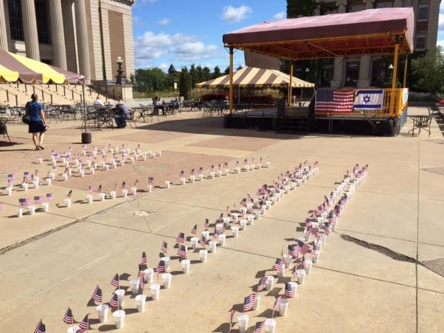 SSI September 11 Flags at Memorial